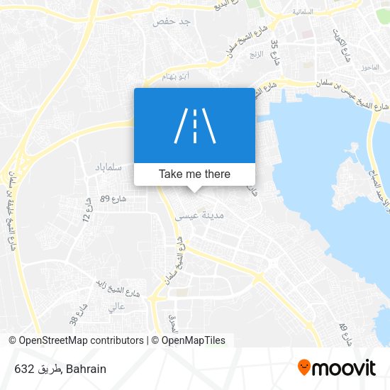 طريق 632 map