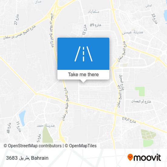 طريق 3683 map