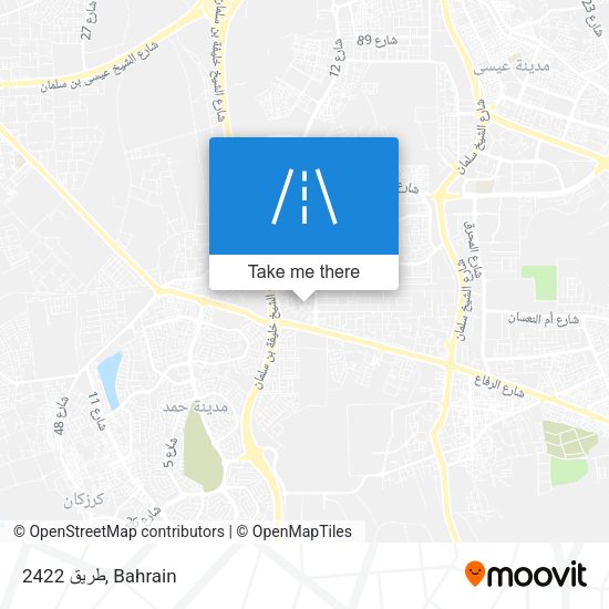 طريق 2422 map