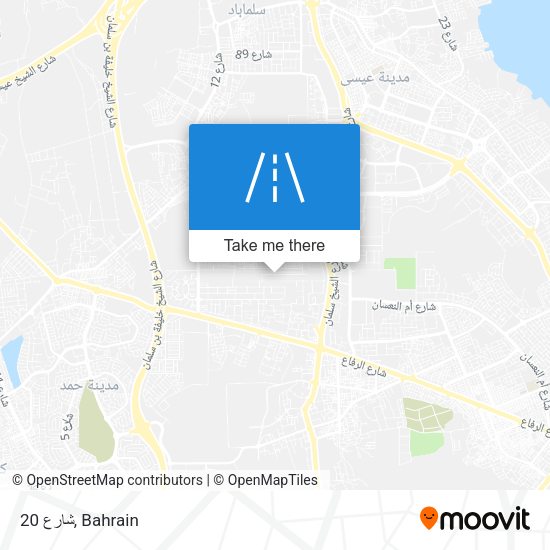 شارع 20 map