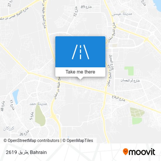 طريق 2619 map