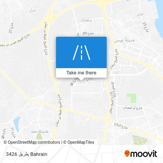 طريق 3426 map