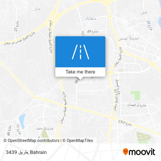طريق 3439 map