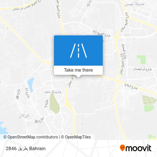طريق 2846 map