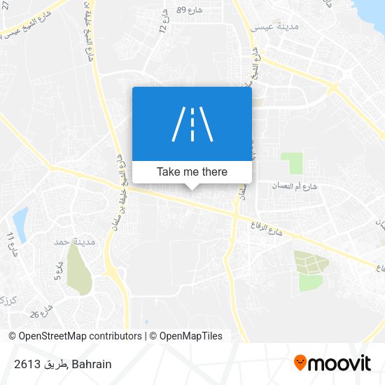 طريق 2613 map