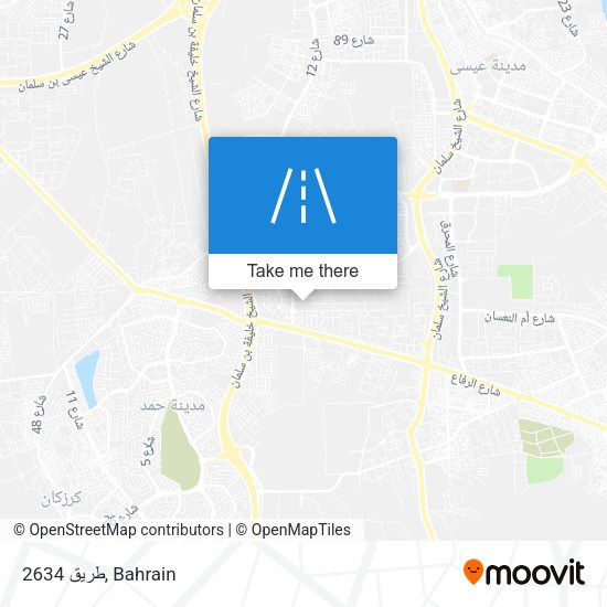 طريق 2634 map