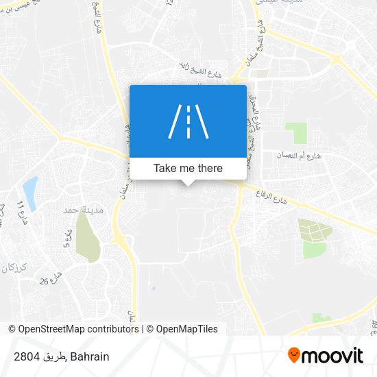 طريق 2804 map