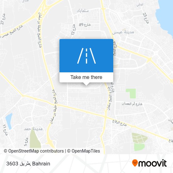 طريق 3603 map