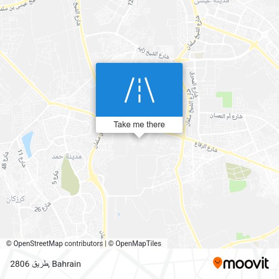 طريق 2806 map