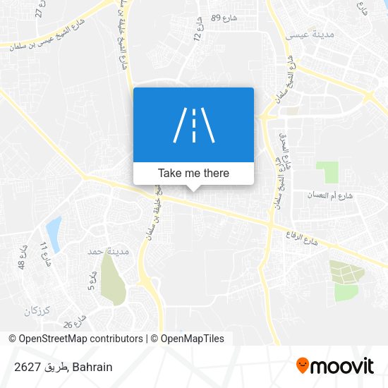 طريق 2627 map