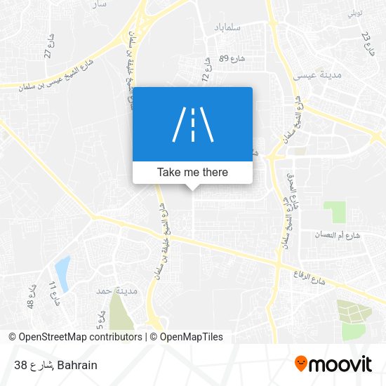 شارع 38 map