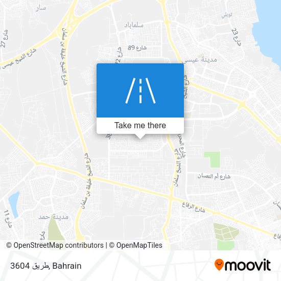 طريق 3604 map