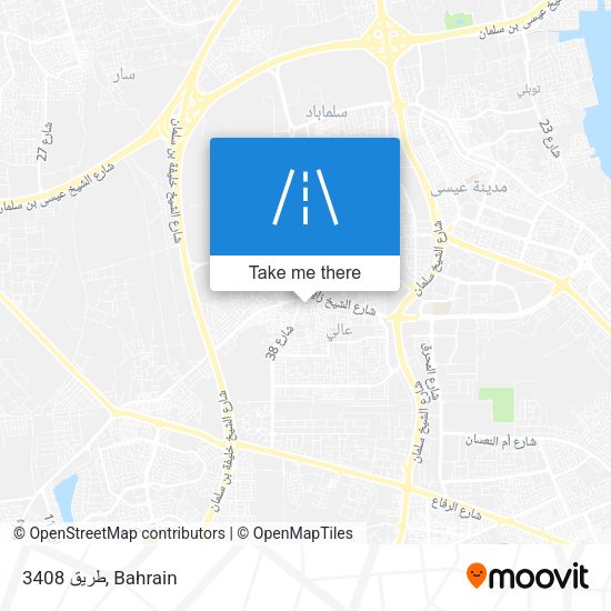 طريق 3408 map