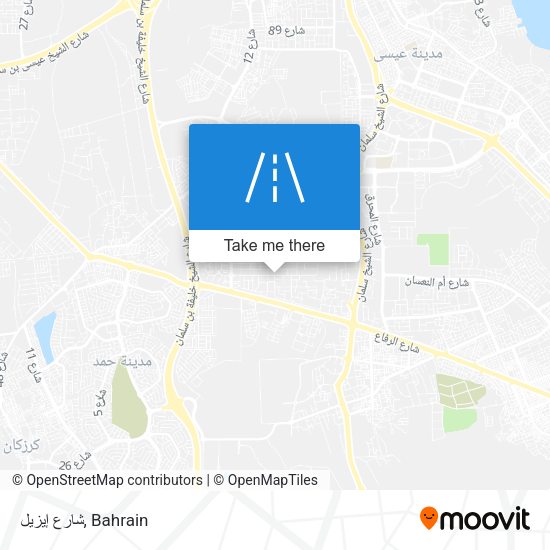 شارع إيزيل map