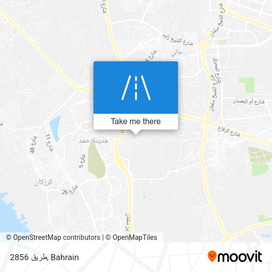 طريق 2856 map