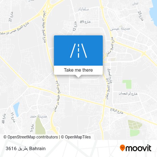 طريق 3616 map
