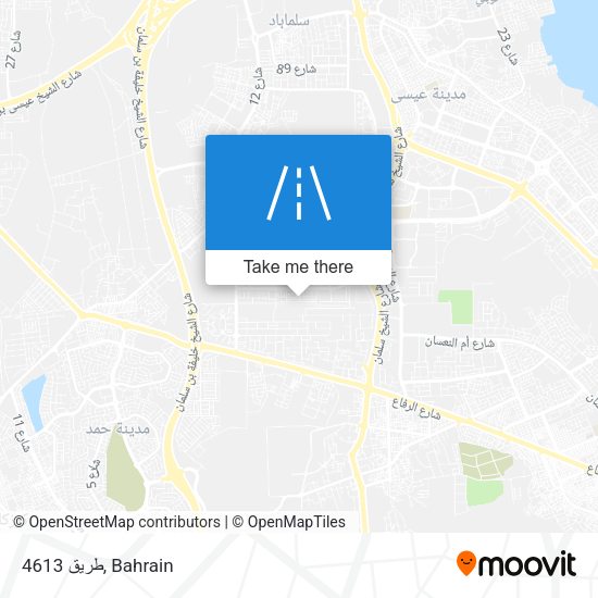 طريق 4613 map