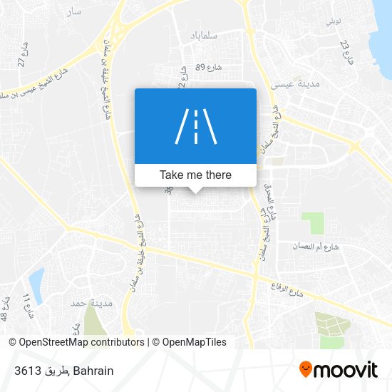 طريق 3613 map