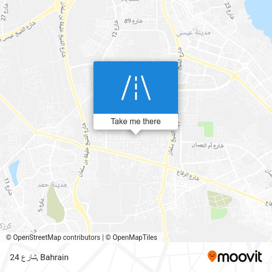 شارع 24 map