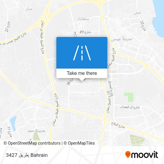 طريق 3427 map