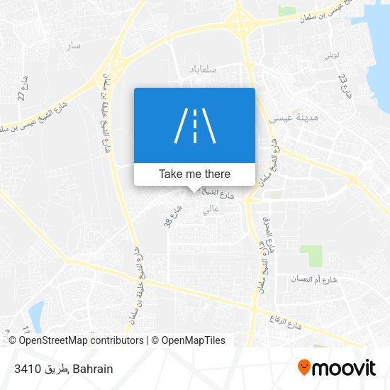 طريق 3410 map