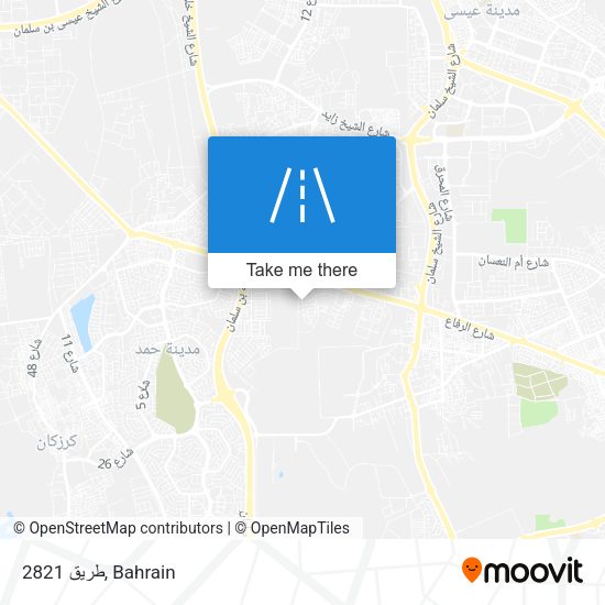 طريق 2821 map