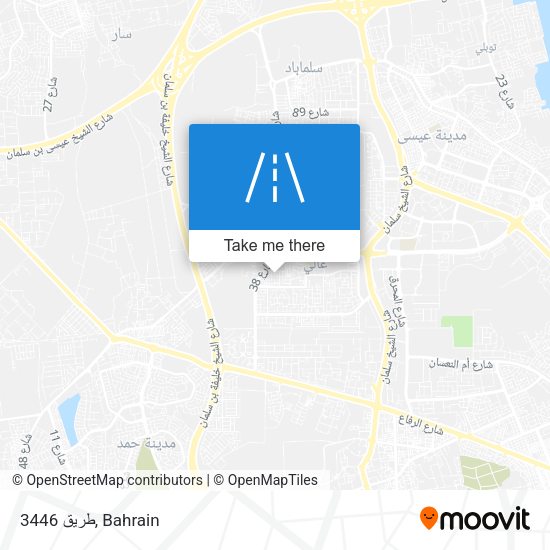 طريق 3446 map
