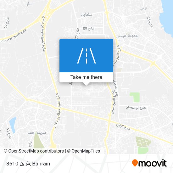 طريق 3610 map