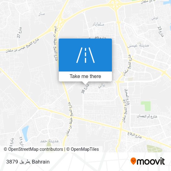 طريق 3879 map