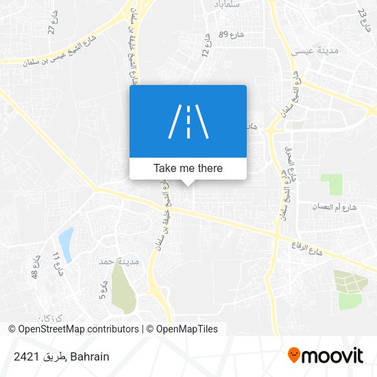 طريق 2421 map