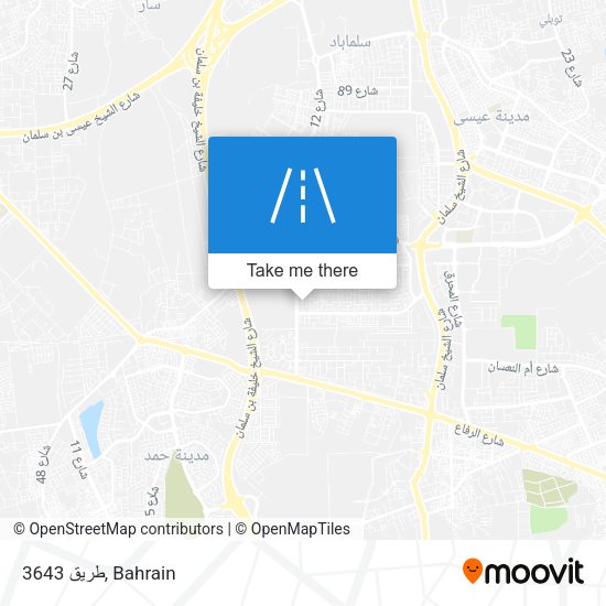 طريق 3643 map