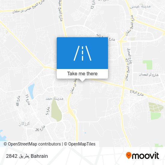 طريق 2842 map