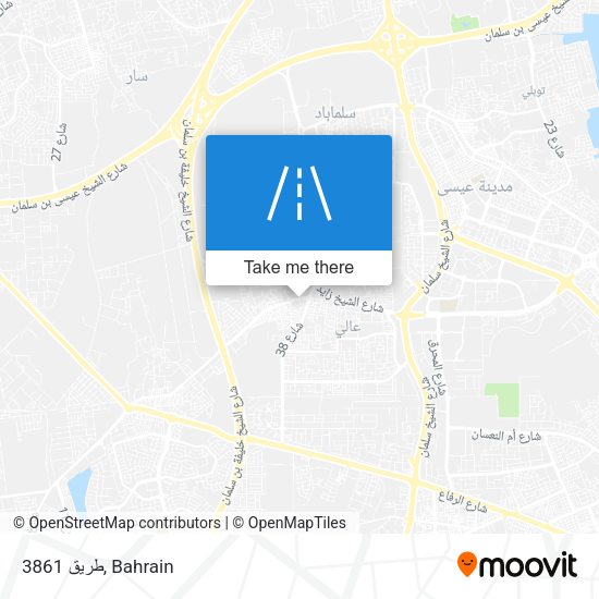 طريق 3861 map