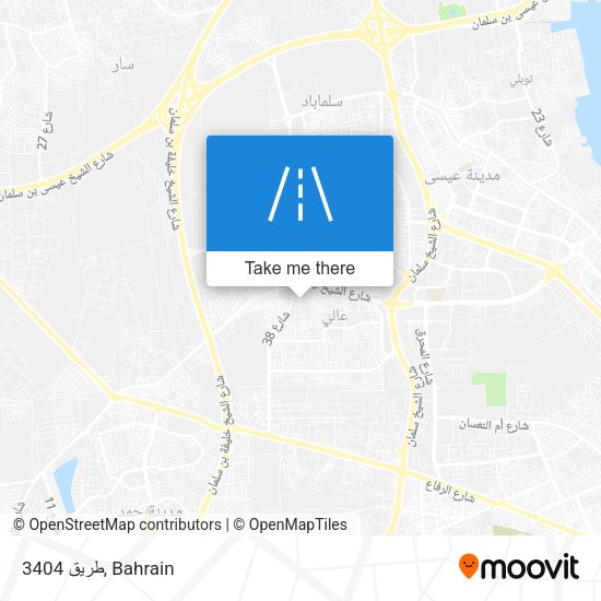 طريق 3404 map