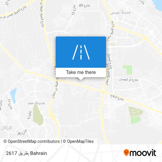 طريق 2617 map