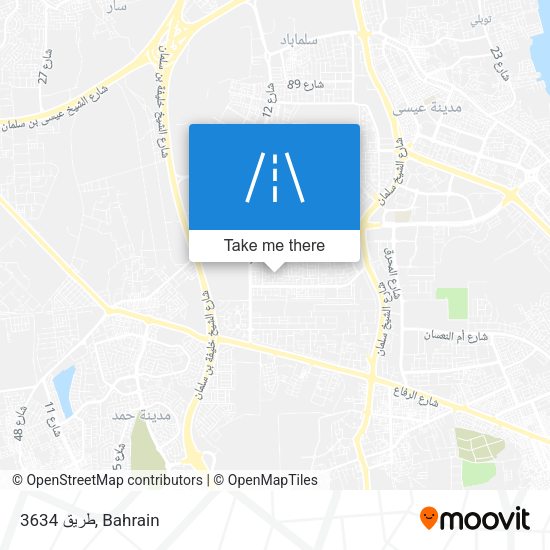 طريق 3634 map