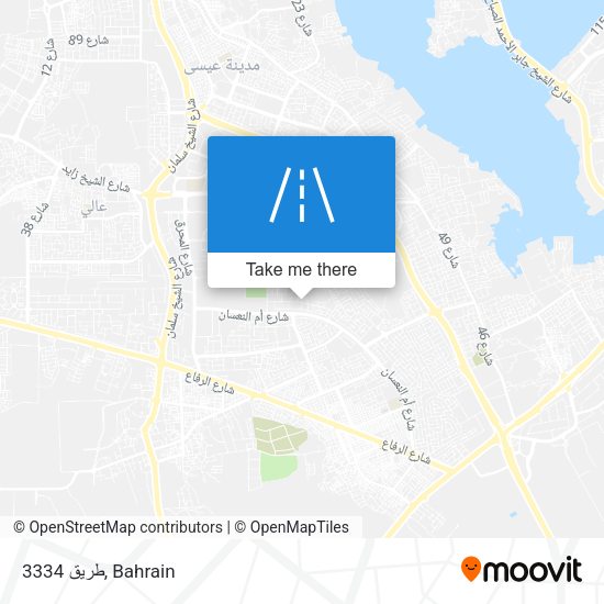 طريق 3334 map
