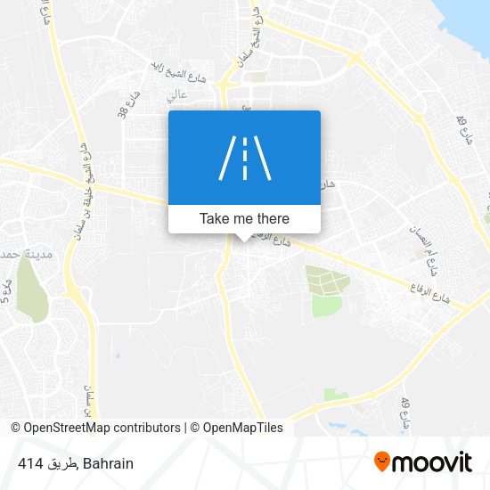 طريق 414 map