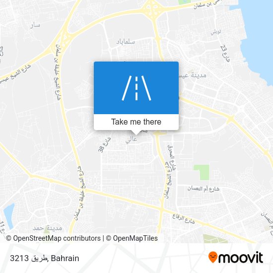 طريق 3213 map