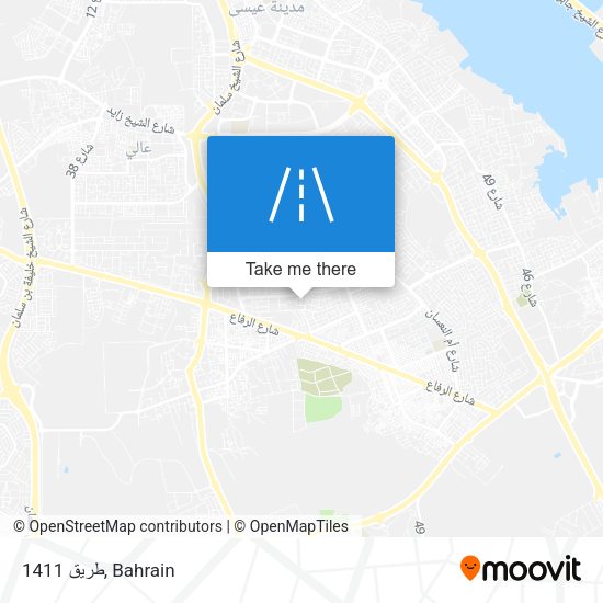 طريق 1411 map