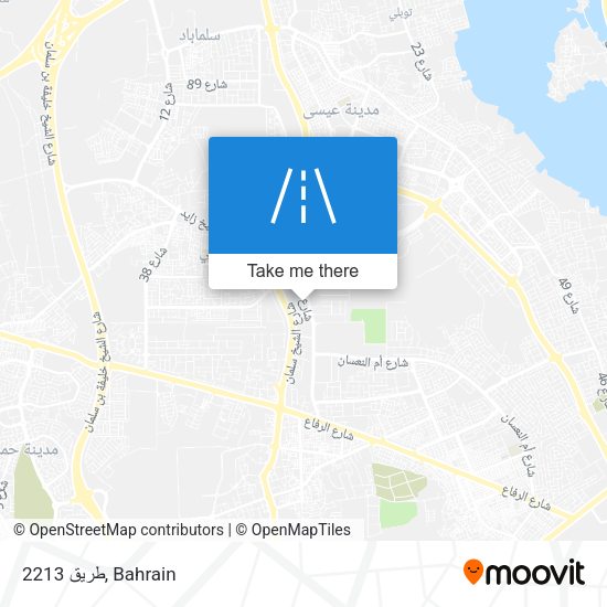 طريق 2213 map