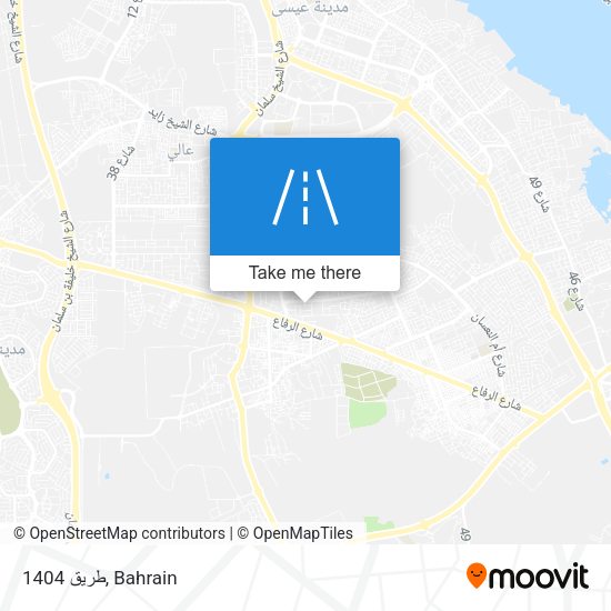 طريق 1404 map