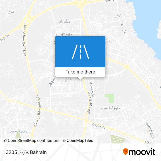 طريق 3205 map