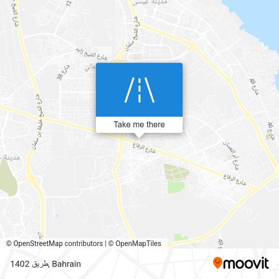 طريق 1402 map