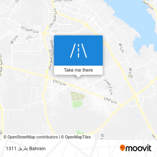طريق 1311 map