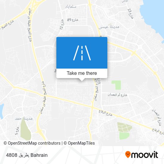 طريق 4808 map