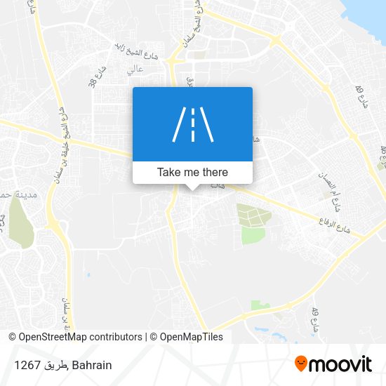 طريق 1267 map