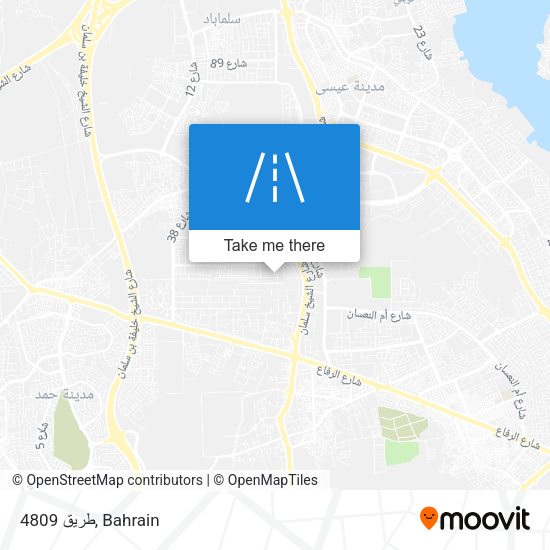 طريق 4809 map