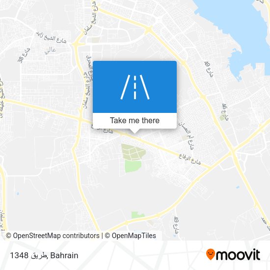 طريق 1348 map