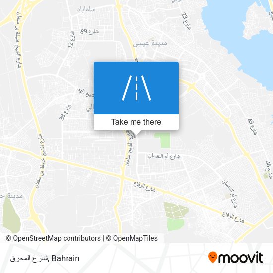 شارع المحرق map